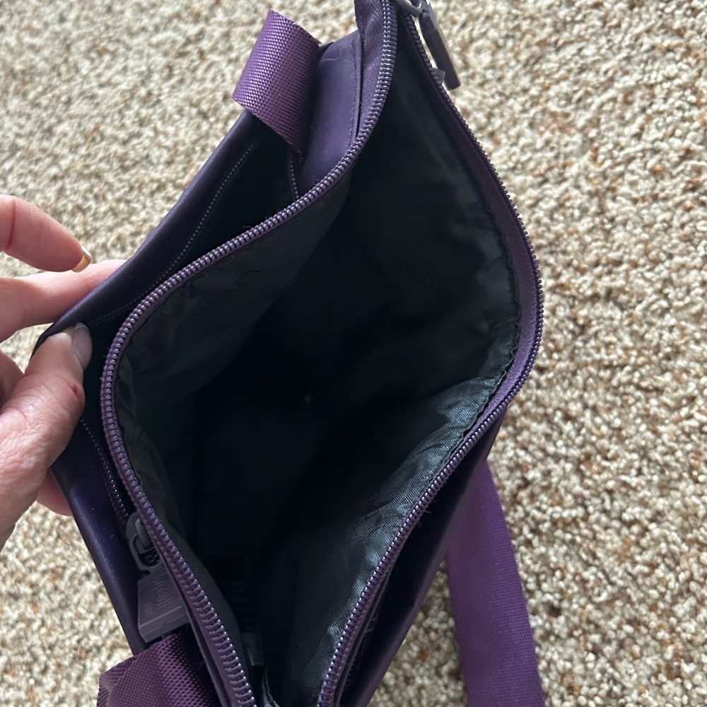 Lipault Purple Nylon Crossbody Adjustable Strap - Picture 9 of 11